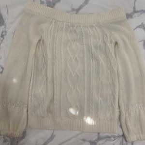 New York and company white ax sweater